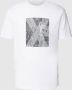 Armani Exchange Logo Print Katoenen T-shirt White Heren - Thumbnail 1