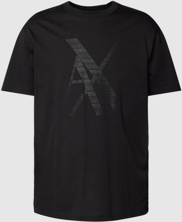 Armani Exchange Regular fit T-shirt met labelprint - Foto 1