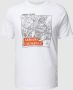 Armani Exchange Regular fit T-shirt met labelprint - Thumbnail 1