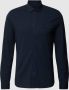 Armani Exchange Blauw Stretch Katoenen Overhemd met Klassieke Kraag Blauw Heren - Thumbnail 1
