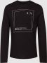 Armani Exchange Klassiek T-shirt voor heren Zwart Heren - Thumbnail 2