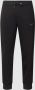 Armani Exchange Zwarte broek met logo en zijbanden Zwart Heren - Thumbnail 1