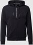 Armani Exchange Blauwe Zip Hoodie Milano New York Print Blue Heren - Thumbnail 1