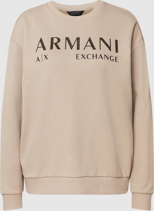 Armani Exchange Sweatshirt met labelprint