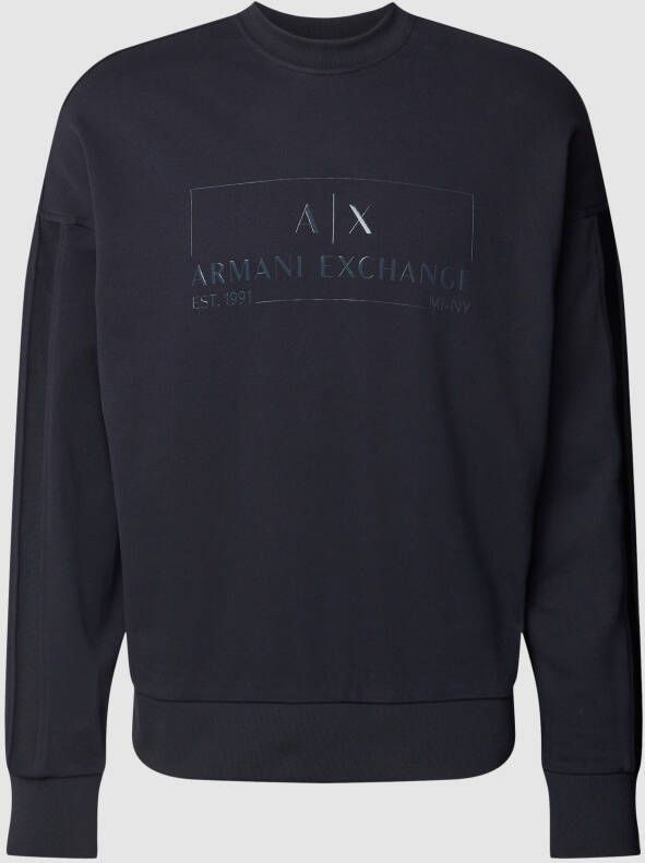 Armani Exchange Sweatshirt met labelprint