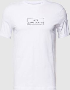 Armani Exchange T-Shirt Klassieke Stijl Diverse Kleuren Wit Heren