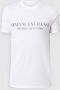 Armani Exchange Witte Print T-shirt voor Heren White Heren - Thumbnail 3