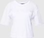 Armani Exchange T-shirt met logostitching - Thumbnail 1