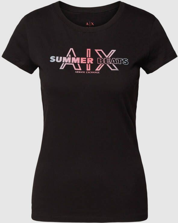 Armani Exchange T-shirt met statementprint