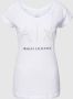Armani Exchange Logo Versierd Katoenen T-Shirt White Dames - Thumbnail 1