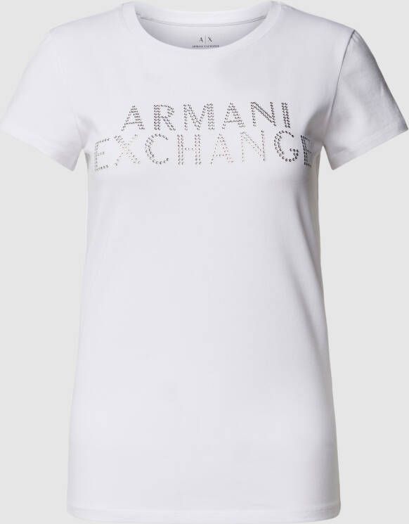 Armani Exchange Dames T-Shirt Herfst Winter White Dames