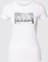 Armani Exchange Bedrukt T-shirt met ronde hals voor dames White Dames - Thumbnail 2
