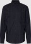 Armani Exchange Herenkatoenen jacquard overhemd met lange mouwen Blauw Heren - Thumbnail 1
