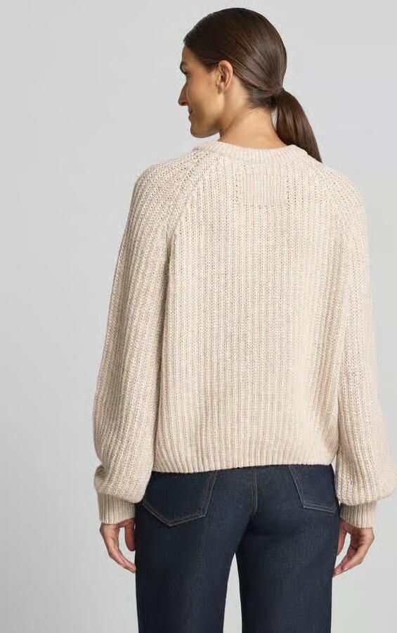 ARMEDANGELS Loose fit gebreid jack van wolmix model 'RIB KNIT' - Foto 3
