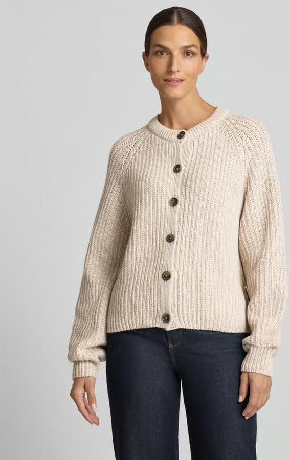 ARMEDANGELS Loose fit gebreid jack van wolmix model 'RIB KNIT' - Foto 2