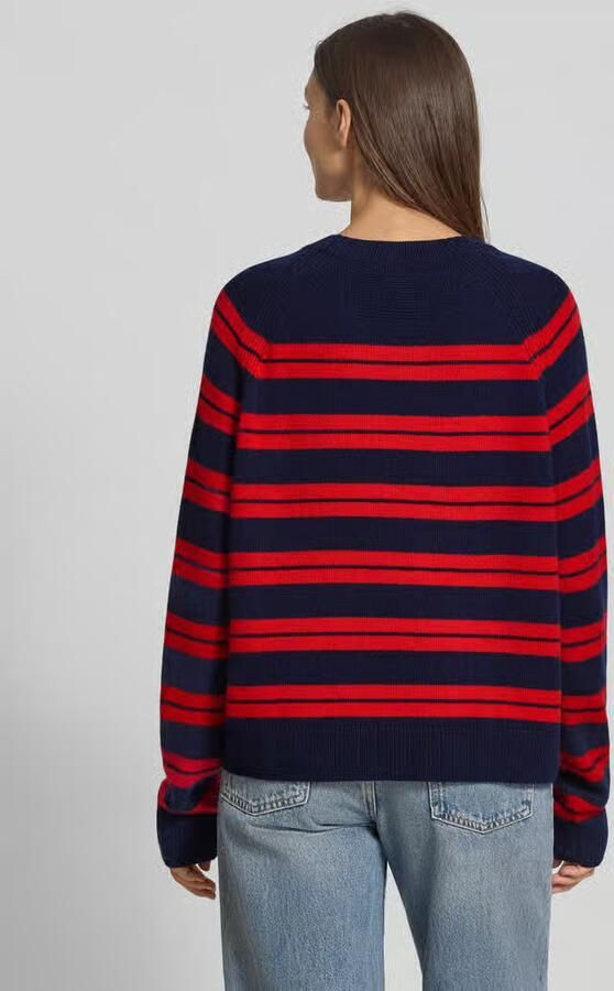 ARMEDANGELS Loose fit gebreide pullover van pure wol model 'LILIRIAA FINE STRIPES'