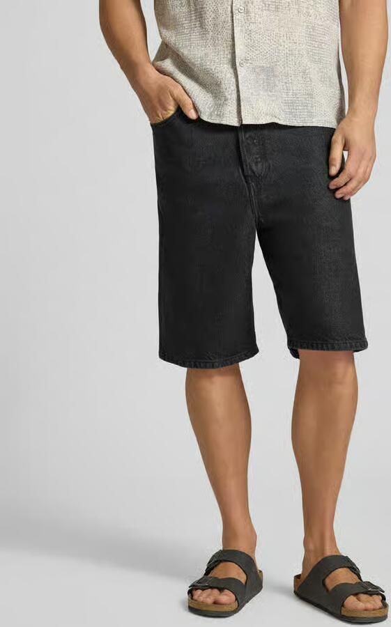 ARMEDANGELS loose fit korte jeans van katoenmix model 'BAGGY' - Foto 4