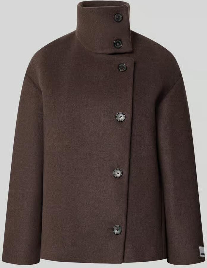 ARMEDANGELS Loose fit lange jas van wol model 'MAJELAA WOOL'
