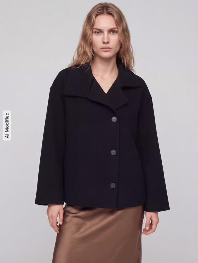 ARMEDANGELS Loose fit lange jas van wol model 'MAJELAA WOOL' - Foto 3