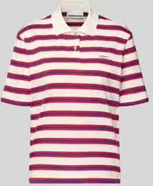 ARMEDANGELS Loose fit Poloshirt van puur Katoen Model 'STRIPE POLO'