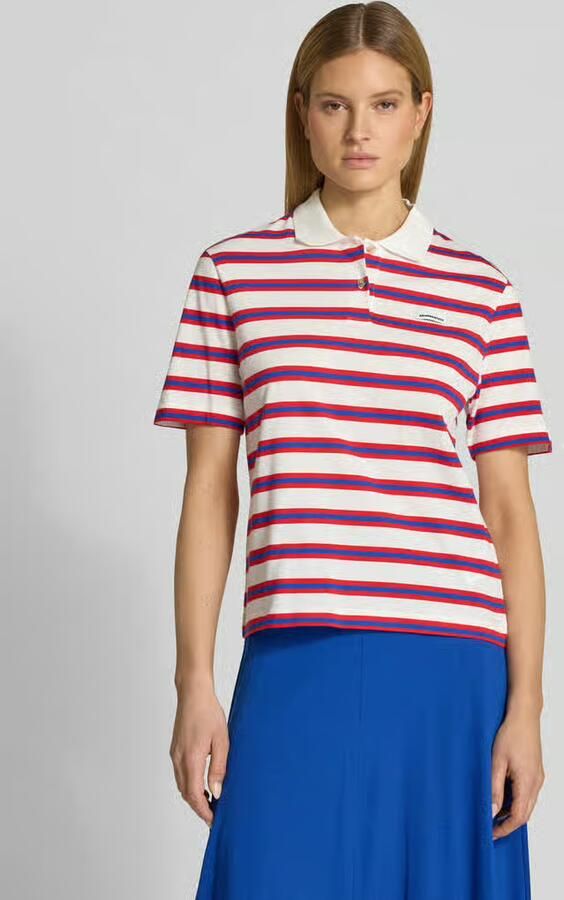 ARMEDANGELS Loose fit Poloshirt van puur Katoen Model 'STRIPE POLO' - Foto 2