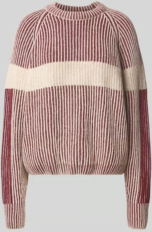 ARMEDANGELS Loose fit pullover van wolmix model 'RIB ARTWORK KNIT'