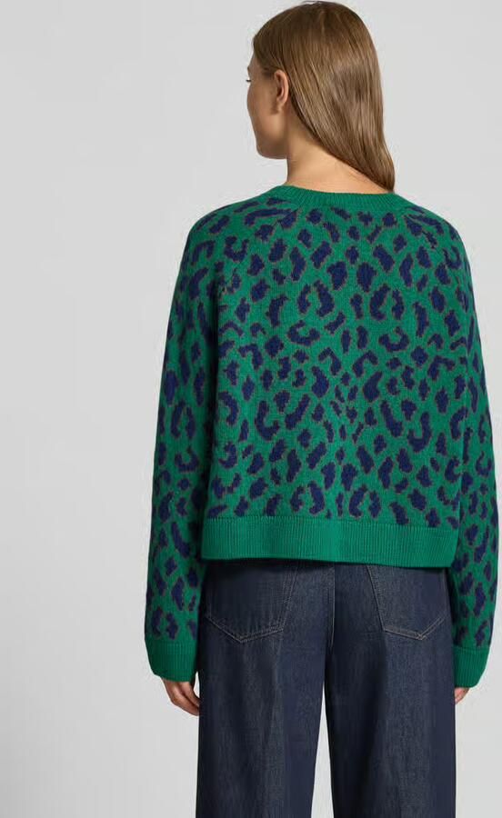 ARMEDANGELS Loose fit pullover van zuivere wol model 'DILIRIAA LEOPAA'