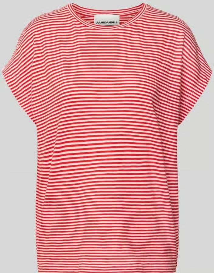 ARMEDANGELS Loose fit T-shirt van pure katoen Model 'SLUB JERSEY STRIPE' - Foto 2