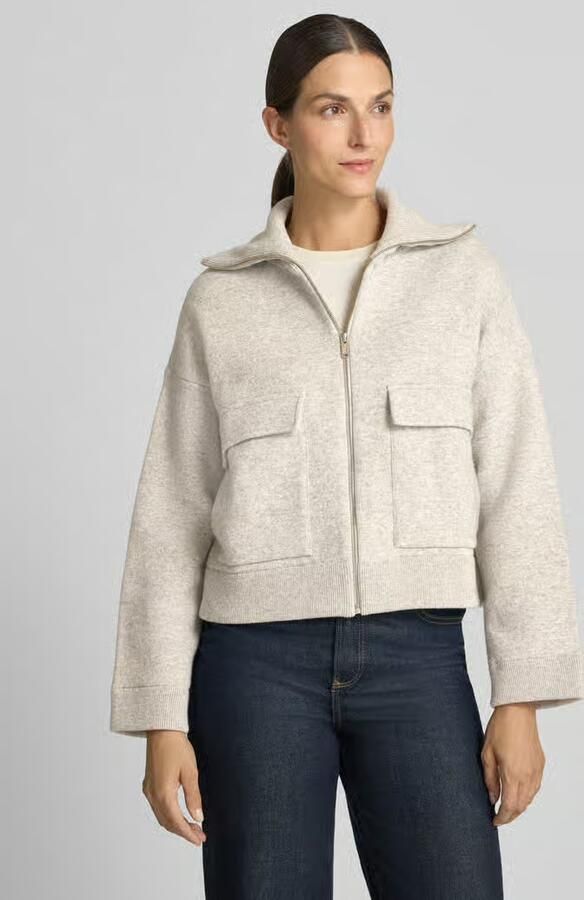 ARMEDANGELS oversized bomberjack van katoenmix model 'COTTON-WOOL KNIT' - Foto 2