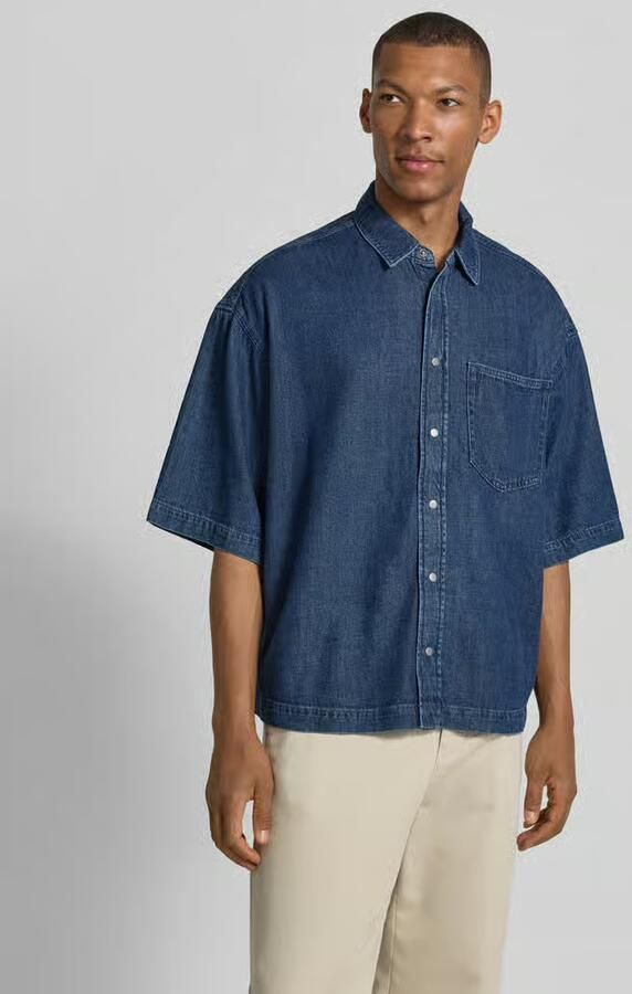 ARMEDANGELS Oversized jeanshemd van mix van katoen en lyocell - Foto 4