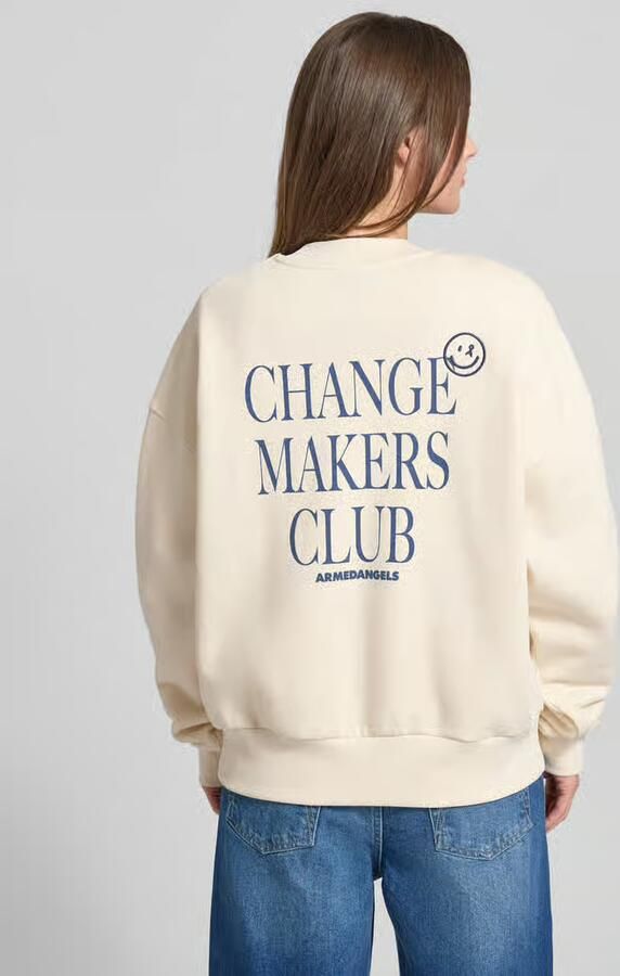 ARMEDANGELS Oversized sweatshirt van puur biologisch katoen model 'ALIZAA CHAANGE'