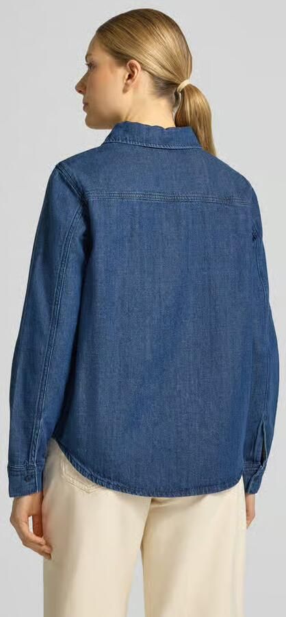 ARMEDANGELS regular fit jeanshemd van mix van katoen en lyocell model 'AURELAA' - Foto 2