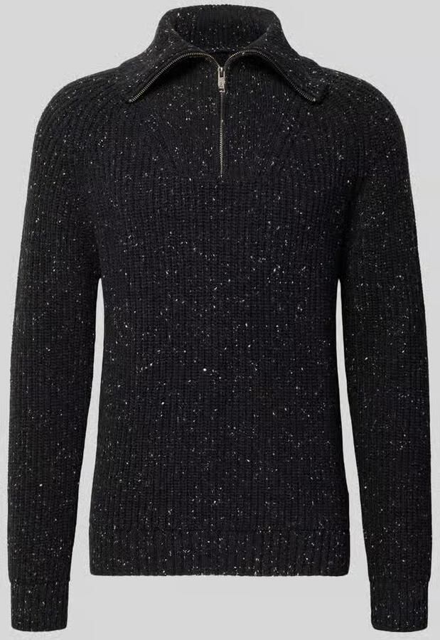 ARMEDANGELS Regular fit pullover van mix van katoen en wol model 'TWEED'