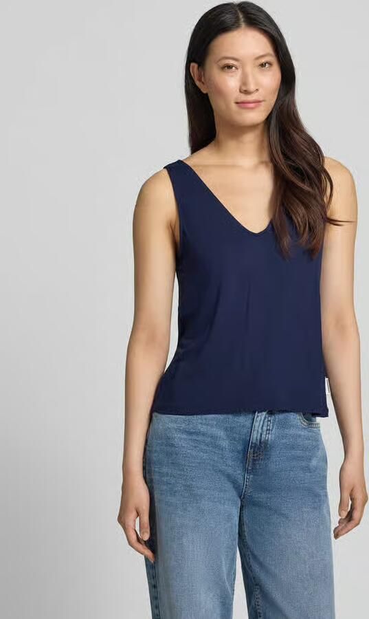 ARMEDANGELS regular fit top met bandjes van viscosemix model 'V-NECK JERSEY TOP' - Foto 2