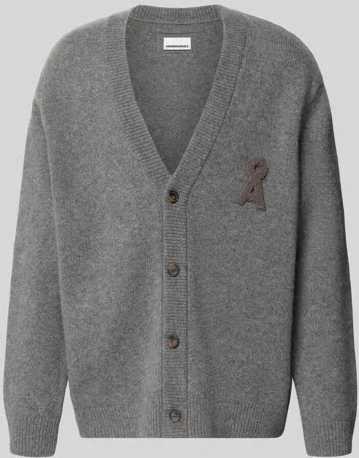 ARMEDANGELS relaxed fit gebreid jack van pure wol