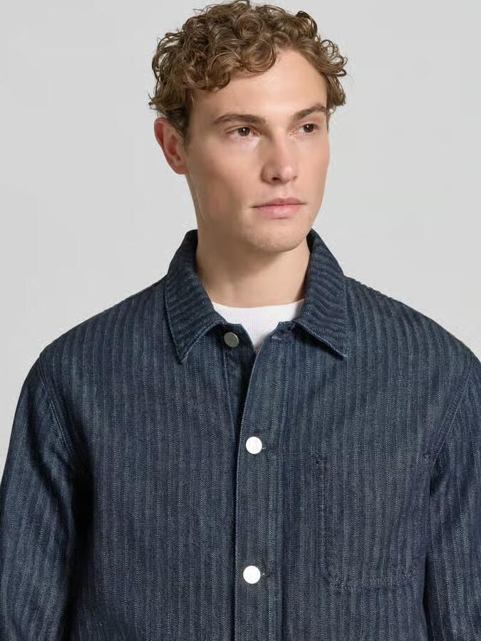 ARMEDANGELS Relaxed fit jeansjack van puur biologisch katoen model 'HERRINGBONE'