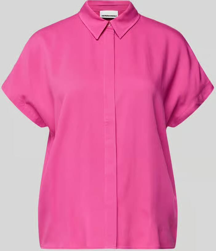 ARMEDANGELS relaxed fit overhemdblouse van pure viscose model 'LARISAANA'