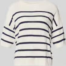 ARMEDANGELS relaxed fit pullover van linnenmix model 'STRIPE'