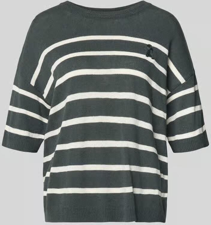 ARMEDANGELS relaxed fit pullover van linnenmix model 'STRIPE' - Foto 2