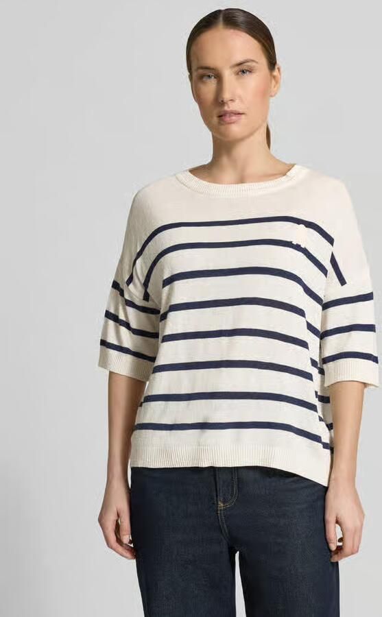 ARMEDANGELS relaxed fit pullover van linnenmix model 'STRIPE' - Foto 2