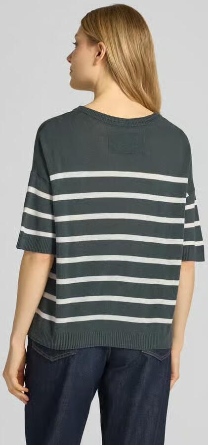 ARMEDANGELS relaxed fit pullover van linnenmix model 'STRIPE' - Foto 3
