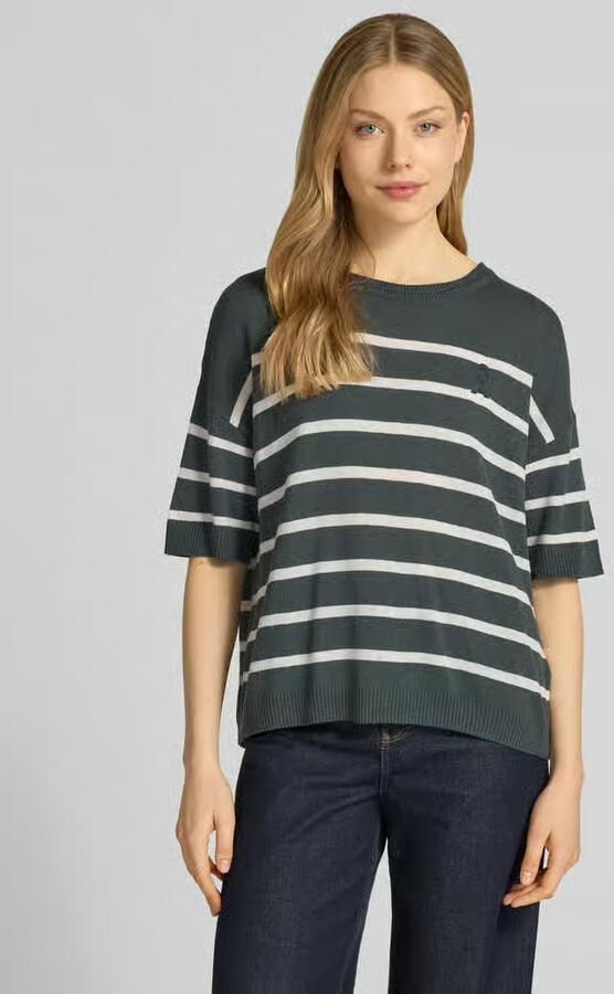ARMEDANGELS relaxed fit pullover van linnenmix model 'STRIPE' - Foto 2