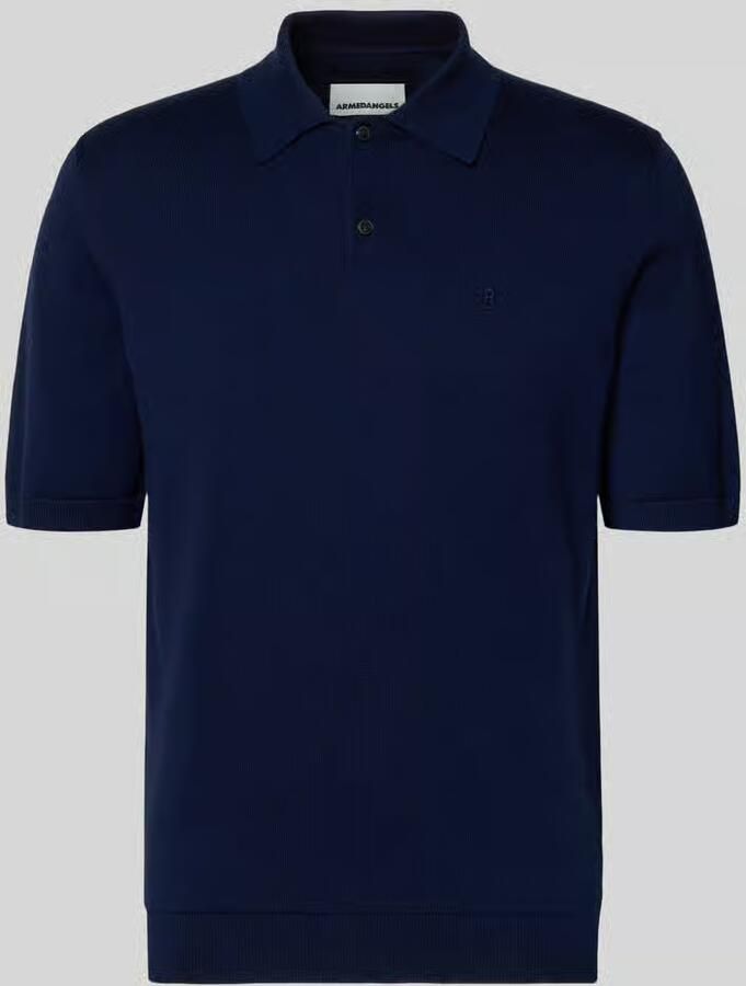 ARMEDANGELS slim fit poloshirt van puur biologisch katoen