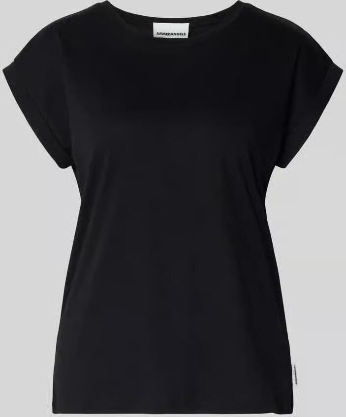 ARMEDANGELS T-shirt met geribde ronde hals model 'JILAANA' - Foto 2