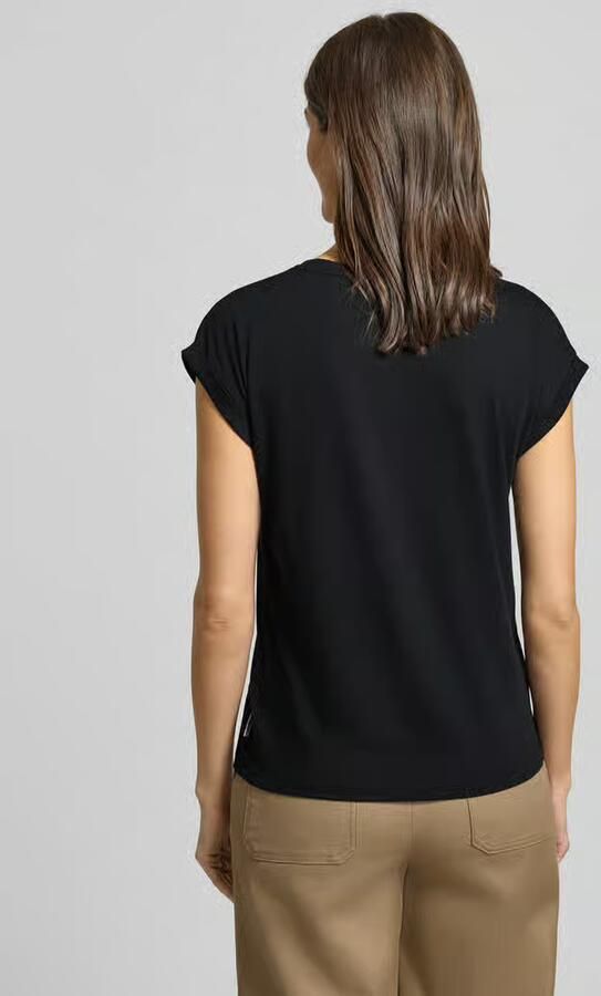 ARMEDANGELS T-shirt met geribde ronde hals model 'JILAANA' - Foto 2