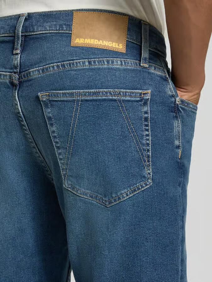 ARMEDANGELS tapered fit jeans van mix van katoen en lyocell model 'AARJO TARPA' - Foto 2