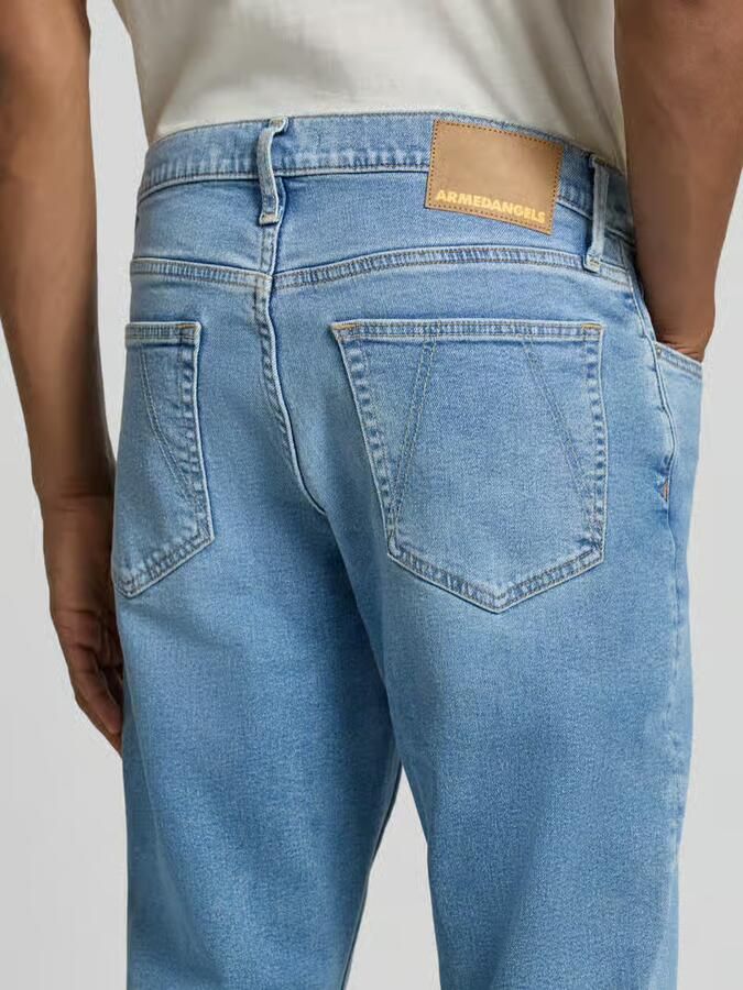 ARMEDANGELS tapered fit jeans van mix van katoen en lyocell Model 'AARJO TARPA' - Foto 2