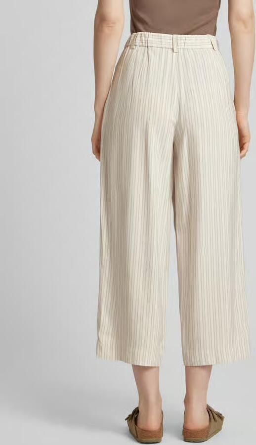 ARMEDANGELS Wide leg stoffen broek met streepmotief model 'CAARUNUS'