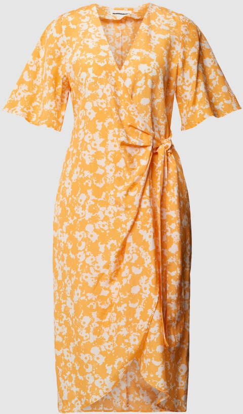 ARMEDANGELS Midi-jurk van lyocell met all-over motief model 'NATAALE'