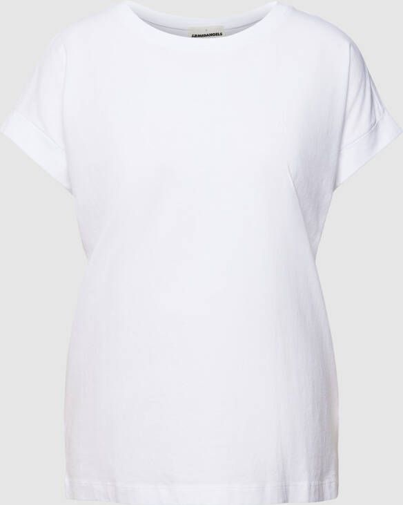 ARMEDANGELS T-shirt met geribde ronde hals model 'IDAARA'